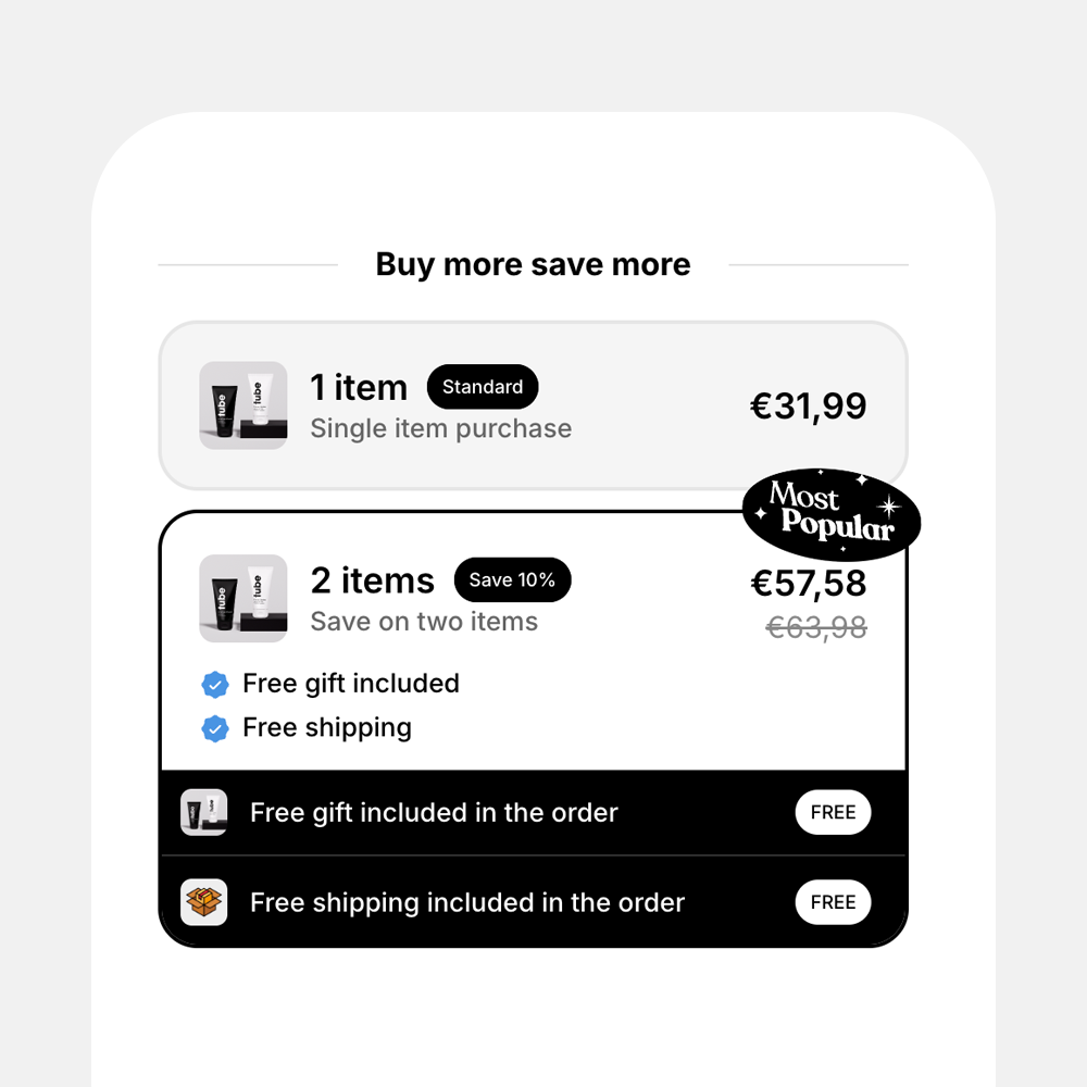 Free gifts example