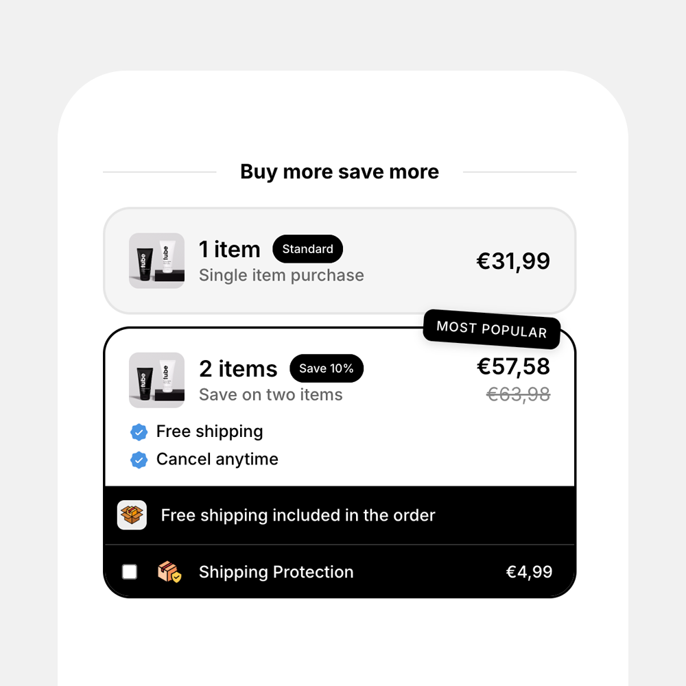Post-purchase offer example two