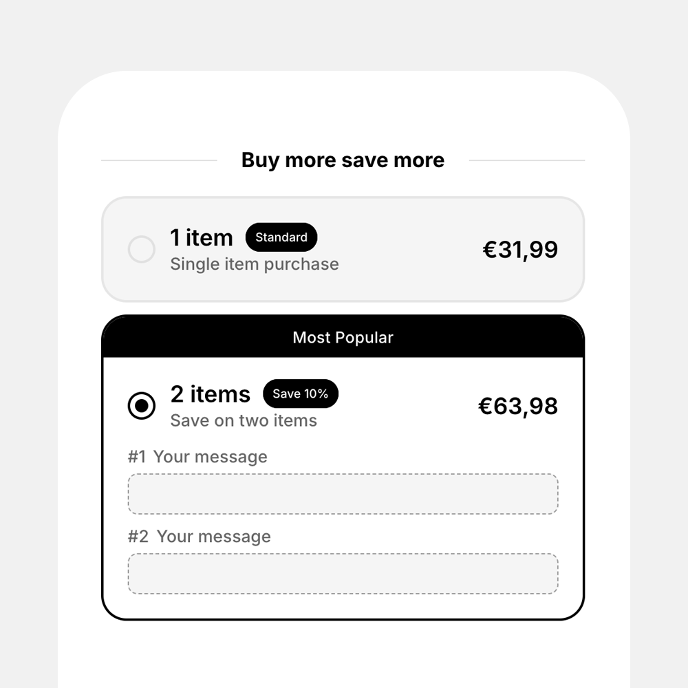 Personalisation example