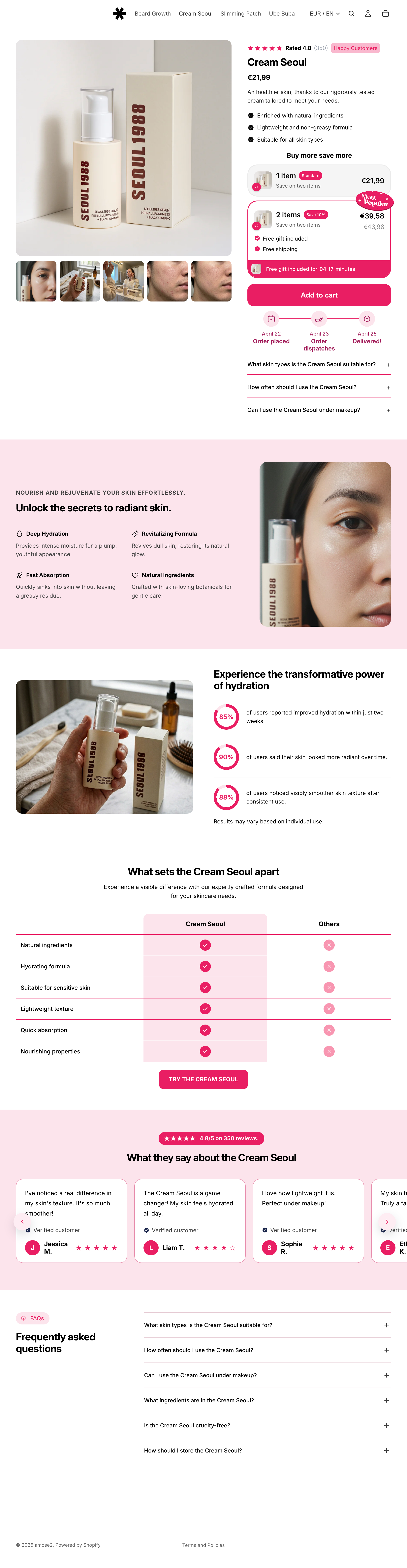 Amose AI Store screen 1